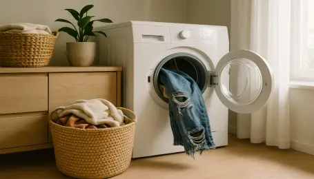 Çamaşır makinesi kıyafetleri neden yıpratır sorusu