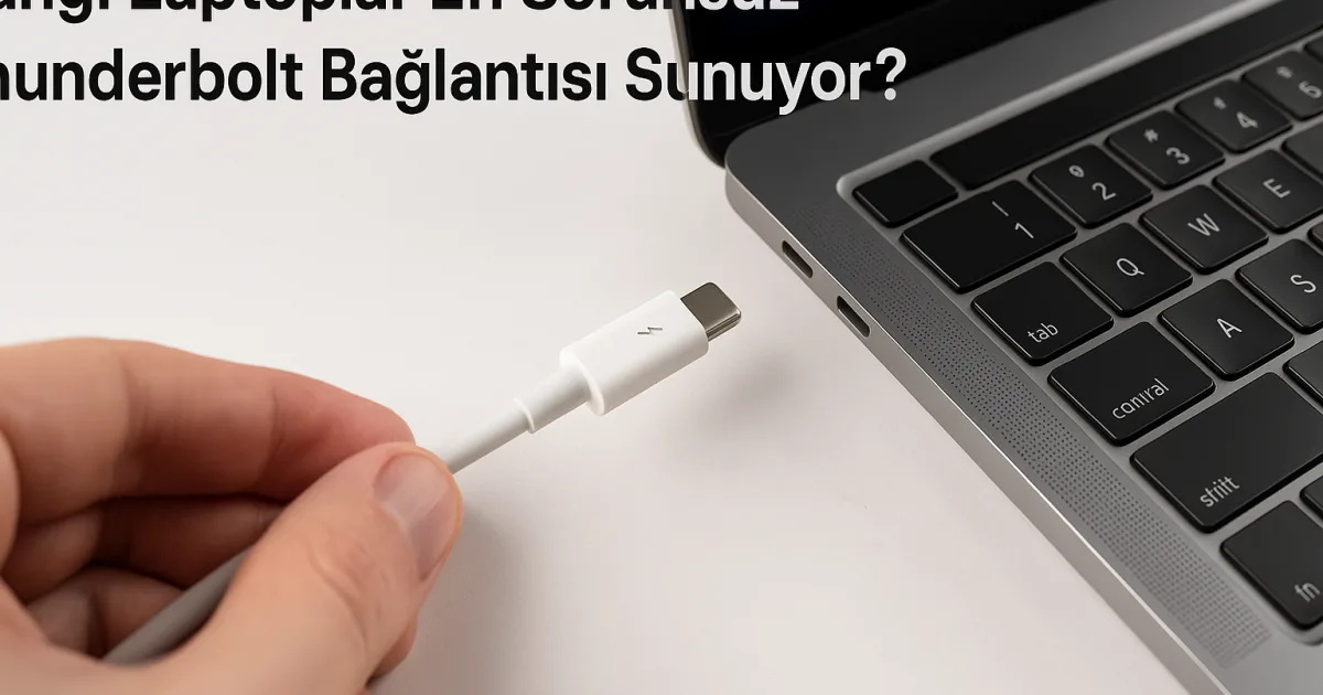 Sorunsuz Thunderbolt bağlantısı sunan laptop modelleri.
