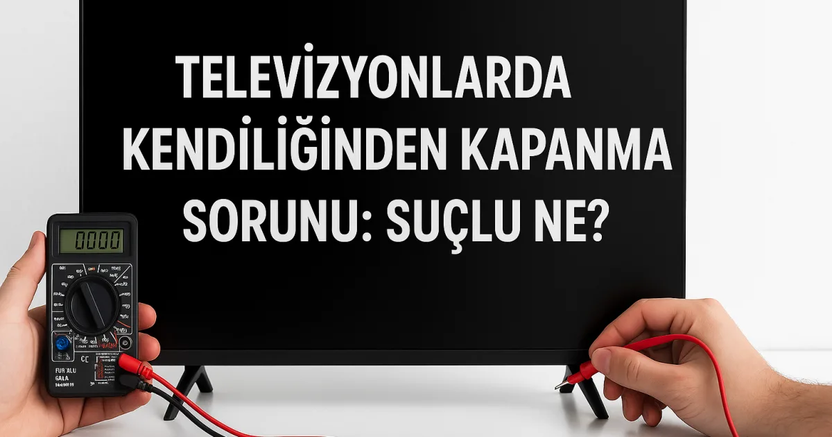 Televizyonlarda kendiliğinden kapanma sorunu çözümü