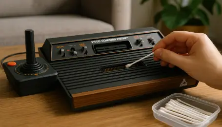 Atari 2600 Kartuş yuvası temizliği