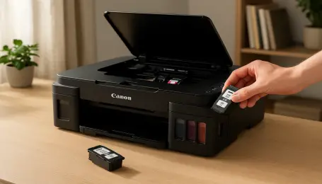 Canon Pixma G3411 Kartuş değişimi