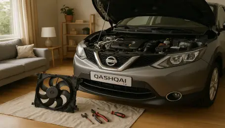 Nissan Qashqai 1.2 Radyatör fanı değişimi